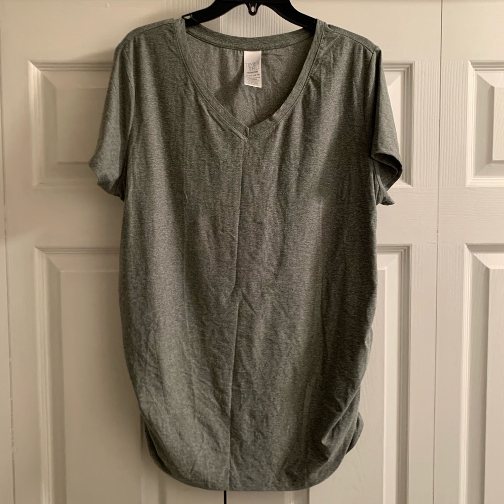 Time and Tru Maternity Gray Tee